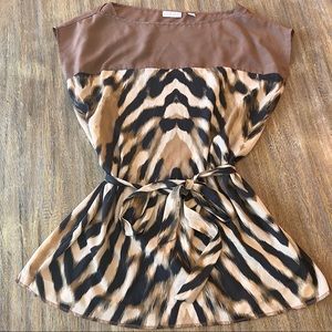New York and Co. Animal Print Shirt